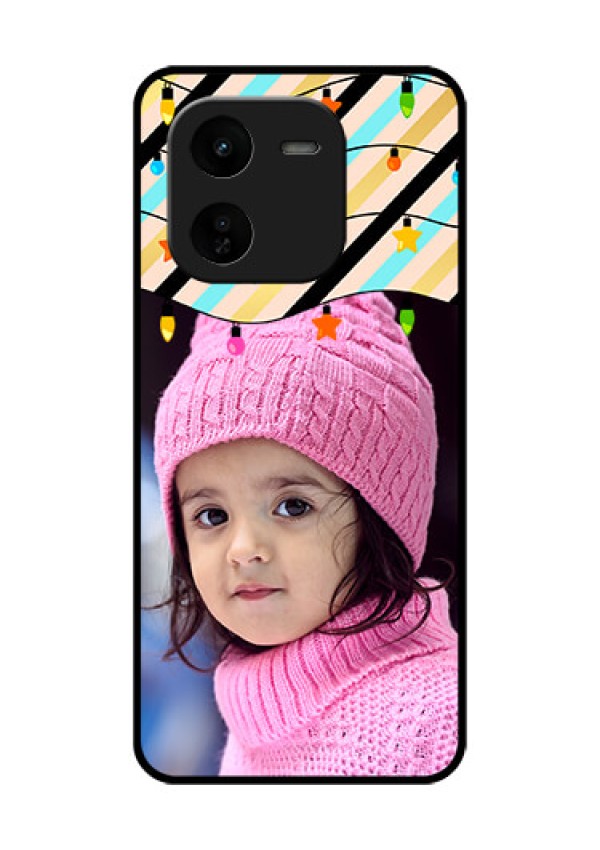 iQOO Z9X 5G Custom Glass Phone CaseLights Hanging Design