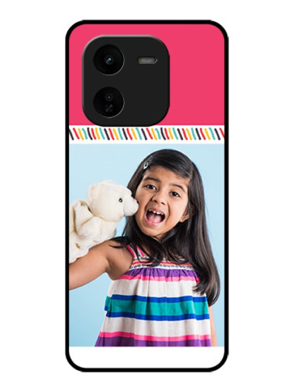 Custom iQOO Z9X 5G Custom Glass Phone CaseLine Art Design