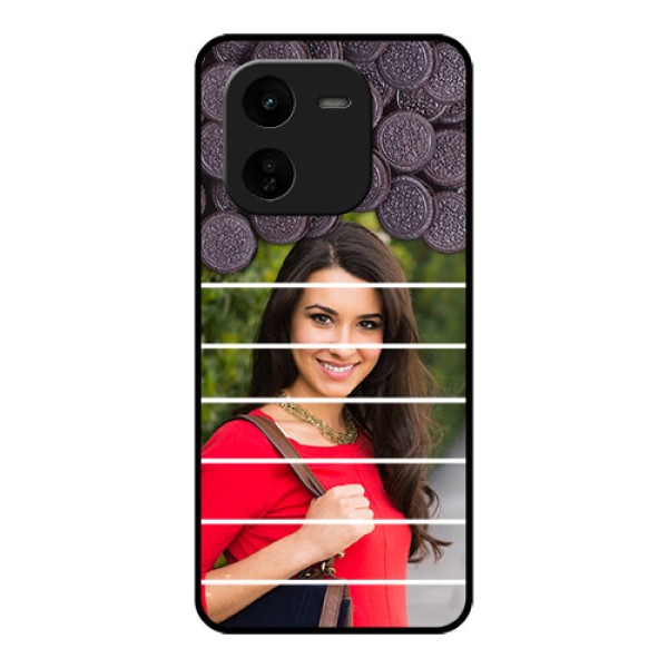 iQOO Z9X 5G Custom Glass Phone CaseWith Oreo Biscuit Design