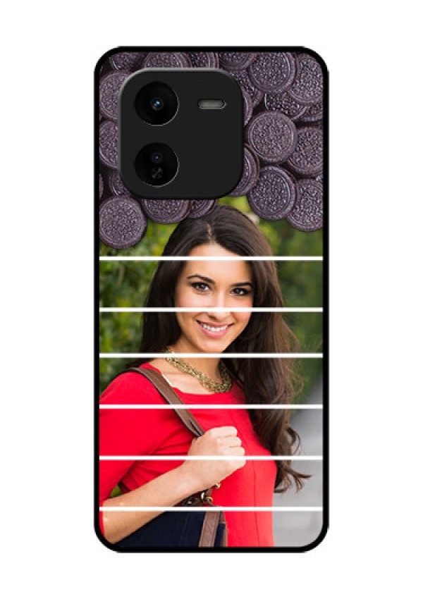iQOO Z9X 5G Custom Glass Phone CaseWith Oreo Biscuit Design