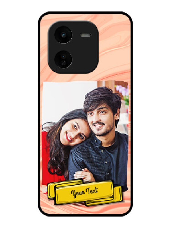 Custom iQOO Z9X 5G Custom Glass Phone CaseMarble Texture Design