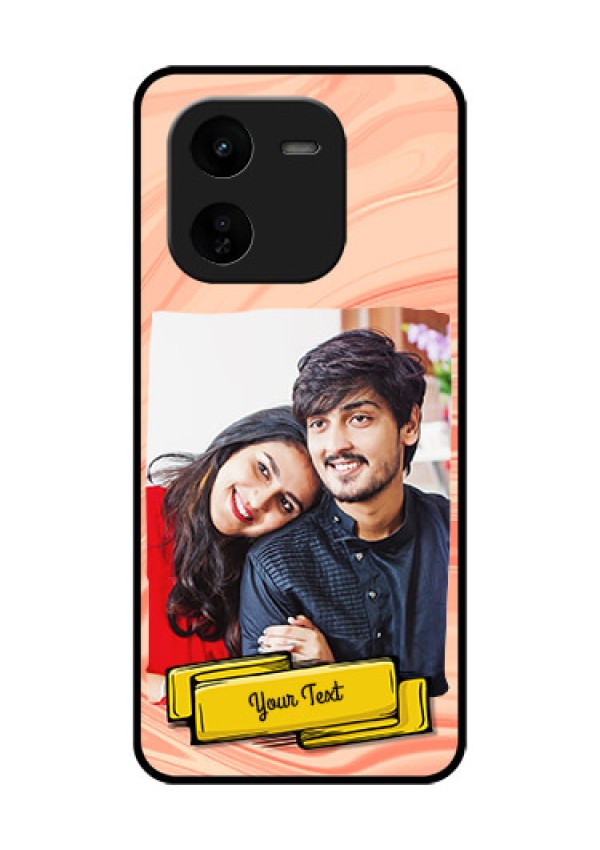 iQOO Z9X 5G Custom Glass Phone CaseMarble Texture Design