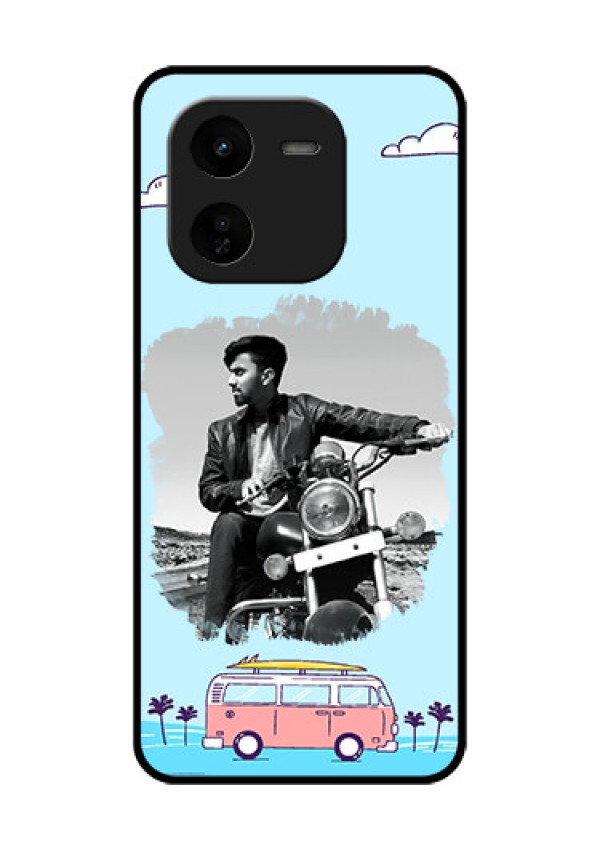 iQOO Z9X 5G Custom Glass Phone CaseTravel and Adventure Design