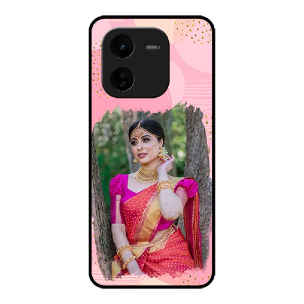 iQOO Z9X 5G Custom Glass Phone CaseGold Glitter Splash Design iQOO Z9X 5G Custom Glass Phone CaseGold Glitter Splash Design