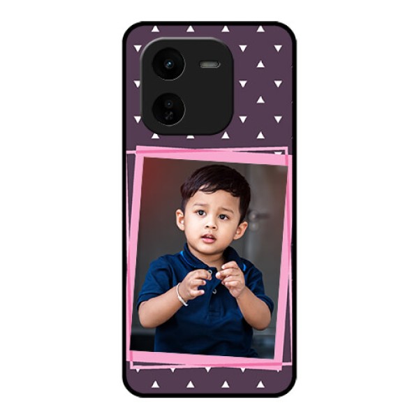 iQOO Z9X 5G Custom Glass Phone CaseTriangle Pattern Dotted Design iQOO Z9X 5G Custom Glass Phone CaseTriangle Pattern Dotted Design