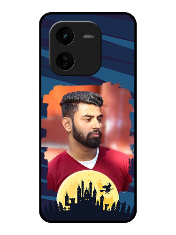 Custom iQOO Z9X 5G Custom Glass Phone CaseHalloween Witch Design