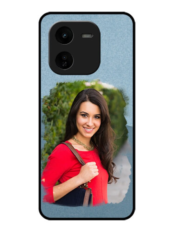 Custom iQOO Z9X 5G Custom Glass Phone CaseGrunge Line Art Design