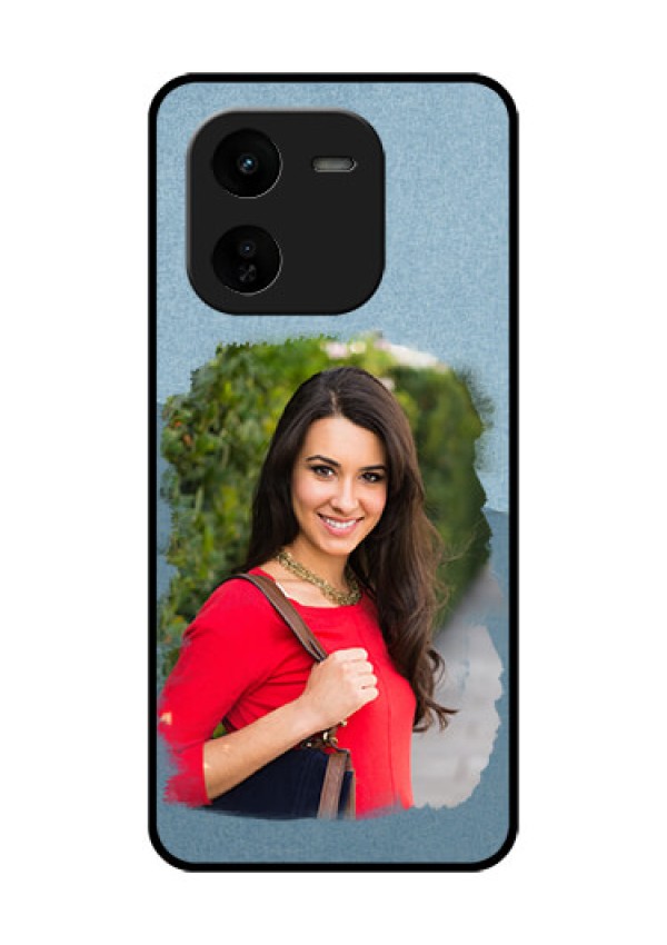iQOO Z9X 5G Custom Glass Phone CaseGrunge Line Art Design