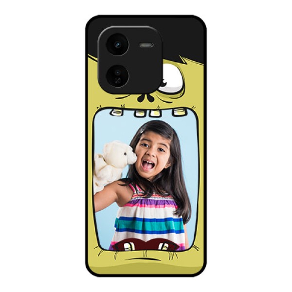 iQOO Z9X 5G Custom Glass Phone CaseCartoon Monster Back Case Design iQOO Z9X 5G Custom Glass Phone CaseCartoon Monster Back Case Design
