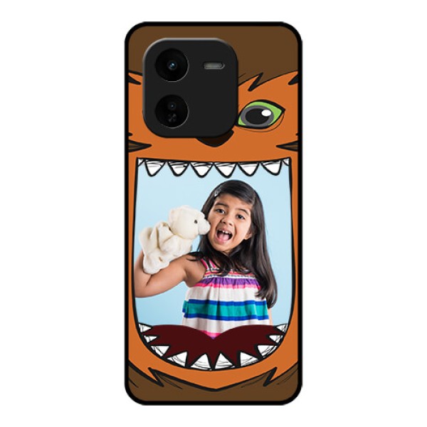 iQOO Z9X 5G Custom Glass Phone CaseOwl Monster Back Case Design iQOO Z9X 5G Custom Glass Phone CaseOwl Monster Back Case Design