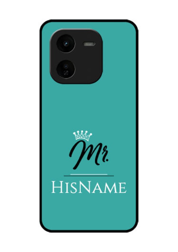 iQOO Z9X 5G Custom Glass Phone CaseMr With Name Design
