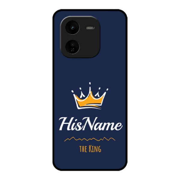 iQOO Z9X 5G Custom Glass Phone CaseKing With Name Design