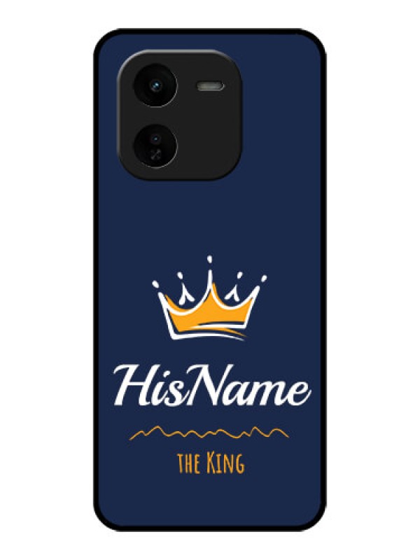 Custom iQOO Z9X 5G Custom Glass Phone CaseKing With Name Design