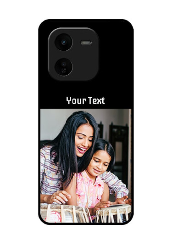 iQOO Z9X 5G Custom Glass Phone CasePhoto With Name Design