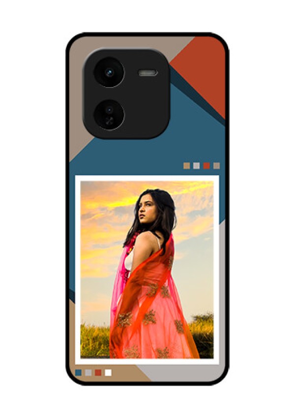 iQOO Z9X 5G Custom Glass Phone CaseRetro Color Pallet Design