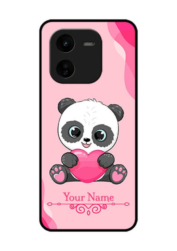 iQOO Z9X 5G Custom Glass Phone CaseCute Panda Design