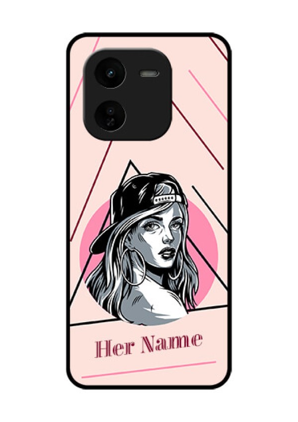 iQOO Z9X 5G Custom Glass Phone CaseRockstar Girl Design