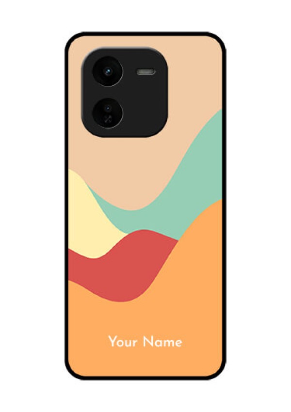 iQOO Z9X 5G Custom Glass Phone CaseOcean Waves Multi - Colour Design