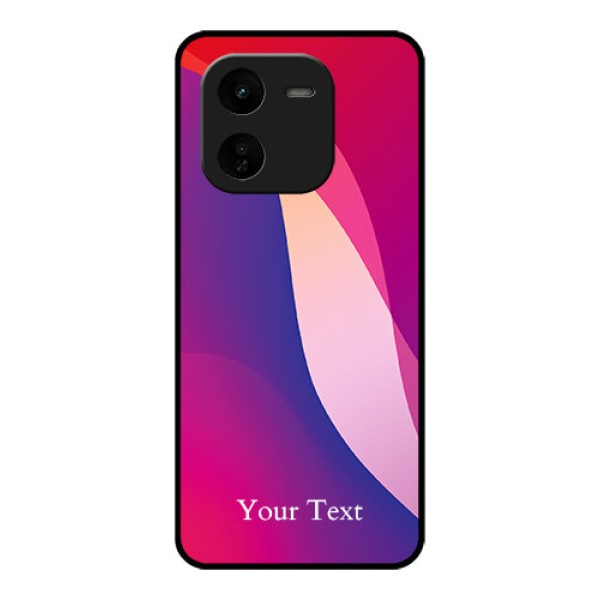 iQOO Z9X 5G Custom Glass Phone CaseDigital Abstract Overlap Design