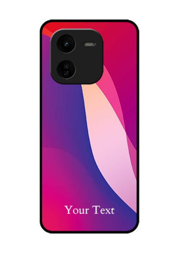 iQOO Z9X 5G Custom Glass Phone CaseDigital Abstract Overlap Design
