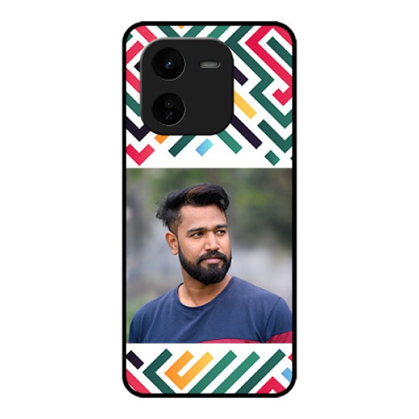 iQOO Z9X 5G Custom Glass Phone CaseColorful Maze Pattern Design iQOO Z9X 5G Custom Glass Phone CaseColorful Maze Pattern Design