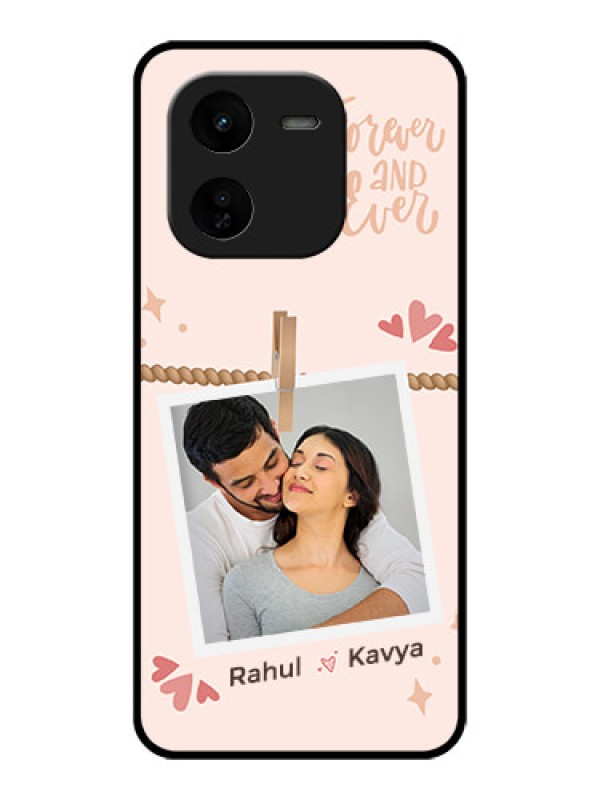 Custom iQOO Z9X 5G Custom Glass Phone CaseForever And Ever Love Design