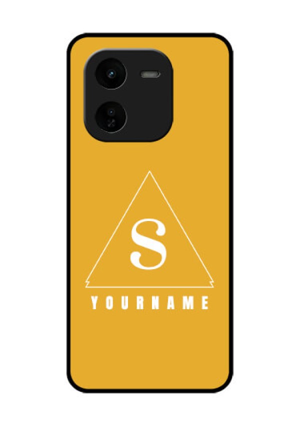 iQOO Z9X 5G Custom Glass Phone CaseSimple Triangle Design