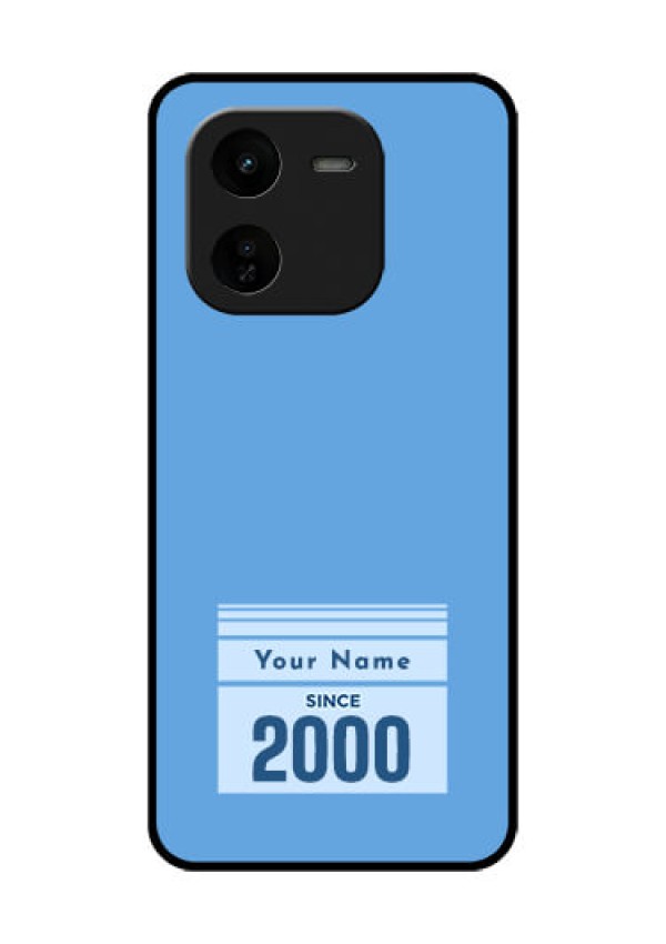 iQOO Z9X 5G Custom Glass Phone CaseCustom Year Of Birth Design