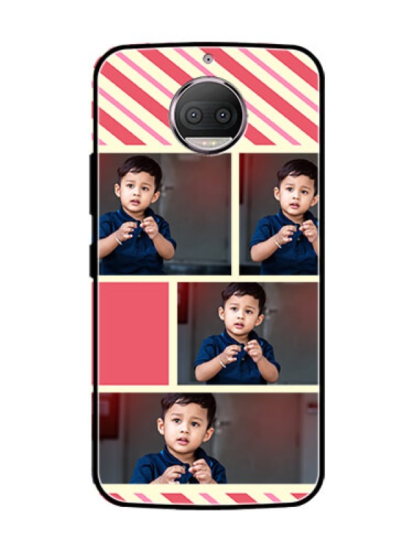 Custom Moto G5s Plus Personalized Glass Phone Case  - Picture Upload Mobile Case Design