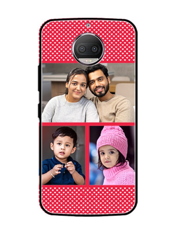 Custom Moto G5s Plus Personalized Glass Phone Case  - Bulk Pic Upload Design