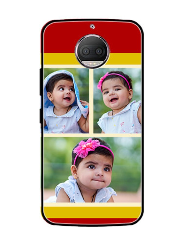Custom Moto G5s Plus Custom Glass Mobile Case  - Multiple Pic Upload Design