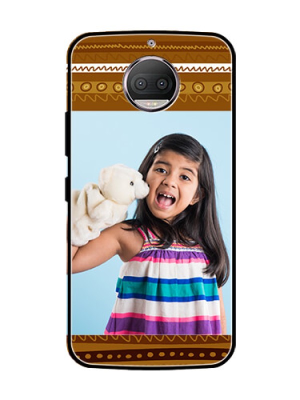 Custom Moto G5s Plus Custom Glass Phone Case  - Friends Picture Upload Design 