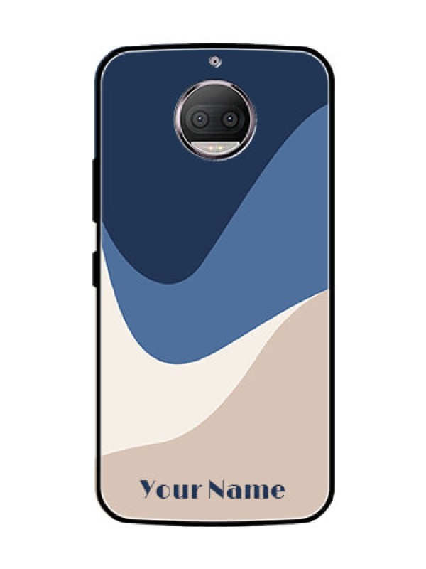 Custom Moto G5s Plus Custom Glass Phone Case - Abstract Drip Art Design