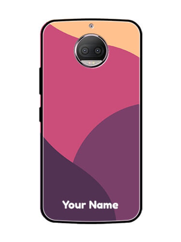 Custom Moto G5s Plus Custom Glass Phone Case - Mixed Multi-colour abstract art Design