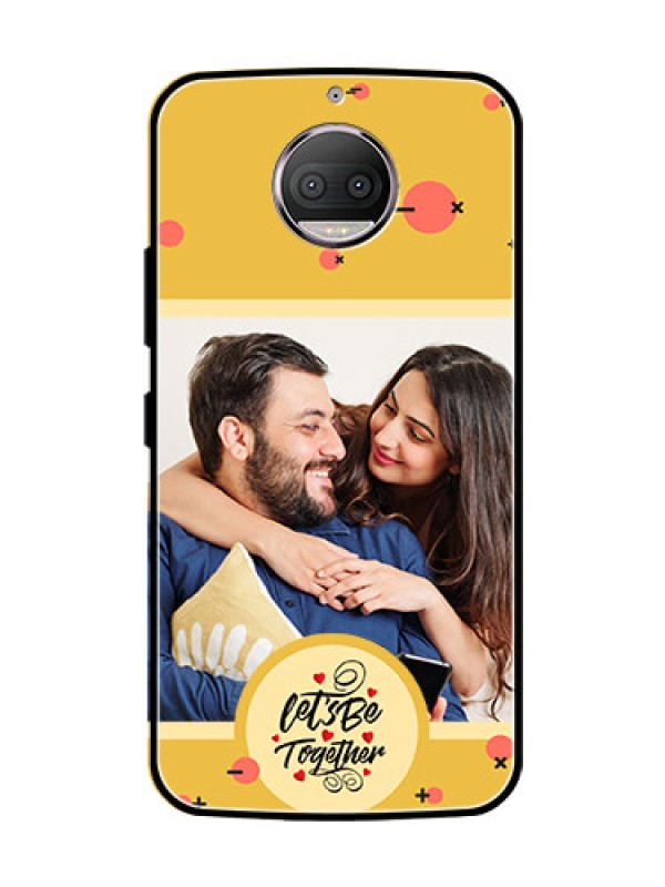 Custom Moto G5s Plus Photo Printing on Glass Case - Lets be Together Design