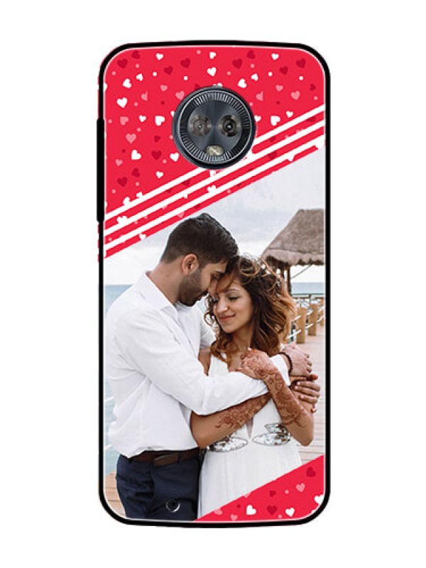 Custom Moto G6 Custom Glass Mobile Case  - Valentines Gift Design