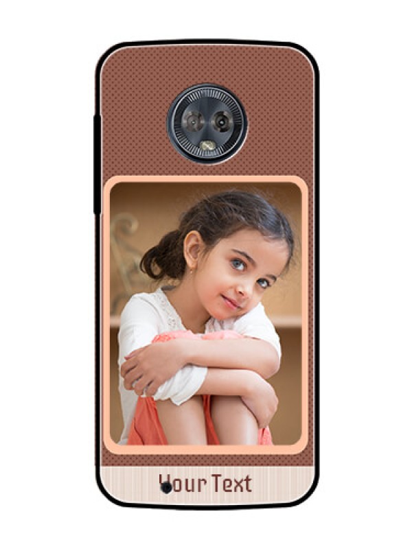 Custom Moto G6 Custom Glass Phone Case  - Simple Pic Upload Design