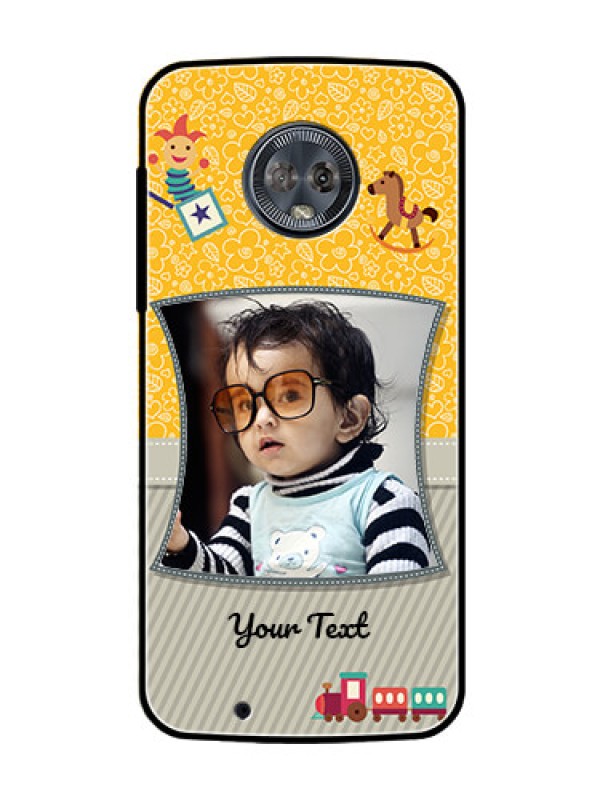 Custom Moto G6 Personalized Glass Phone Case  - Baby Picture Upload Design