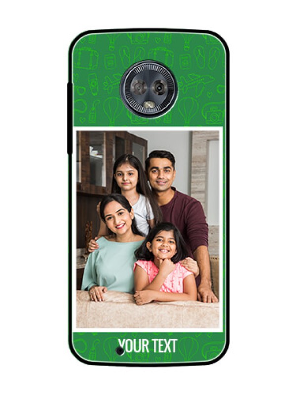 Custom Moto G6 Personalized Glass Phone Case  - Picture Upload Design