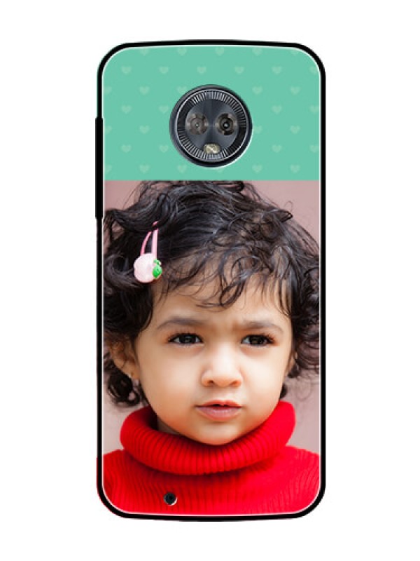 Custom Moto G6 Custom Glass Phone Case  - Lovers Picture Design