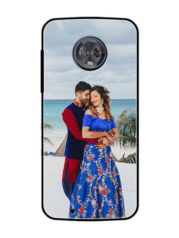 Custom Moto G6 Photo Printing on Glass Case  - Upload Full Picture Design