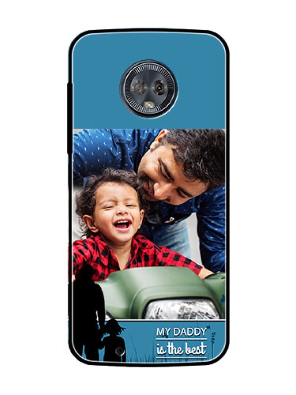 Custom Moto G6 Custom Glass Mobile Case  - Best dad design 