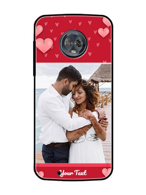 Custom Moto G6 Custom Glass Phone Case  - Valentines Day Design