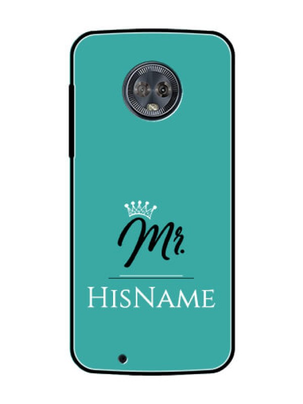 Custom Moto G6 Custom Glass Phone Case Mr with Name