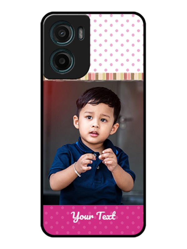 Custom Motorola E15 Custom Glass Phone Case - Cute Girls Cover Design