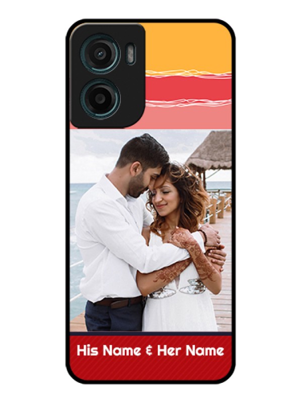 Custom Motorola E15 Custom Glass Phone Case - Colorful Case Design