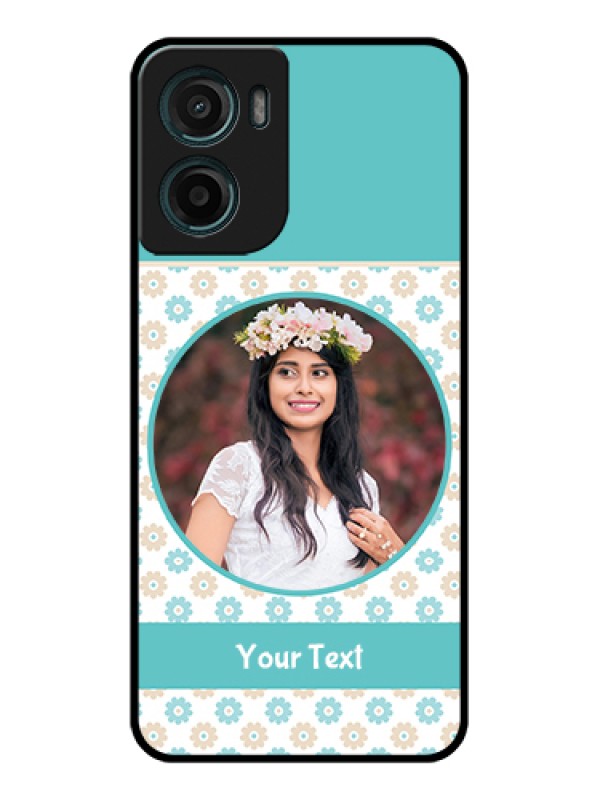 Custom Motorola E15 Custom Glass Phone Case - Beautiful Flowers Design