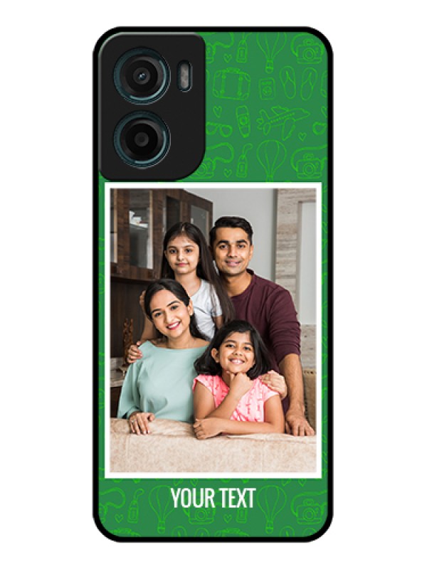 Custom Motorola E15 Custom Glass Phone Case - Picture Upload Design