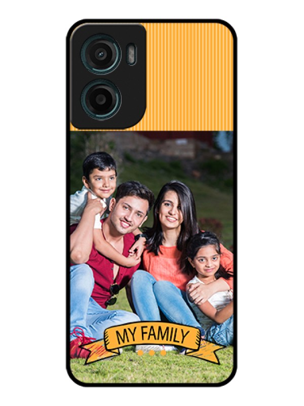 Custom Motorola E15 Custom Glass Phone Case - My Family Design