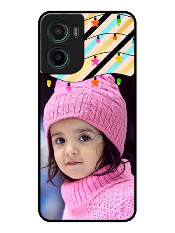 Custom Motorola E15 Custom Glass Phone Case - Lights Hanging Design